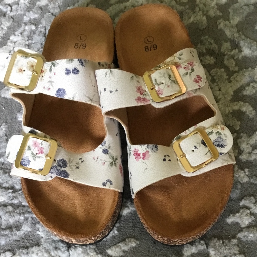 Floral boho sandal